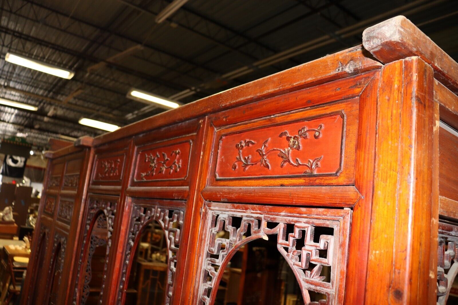 Antique Circa 1880's Chinese Opium Wedding Bed Intricately Carved, Excellent - Northside Material Brokers