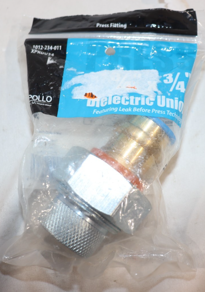 Apollo 3/4 in. x 3/4 in. FNPT x Copper Press Galvanized Dielectric Union - Northside Material Brokers