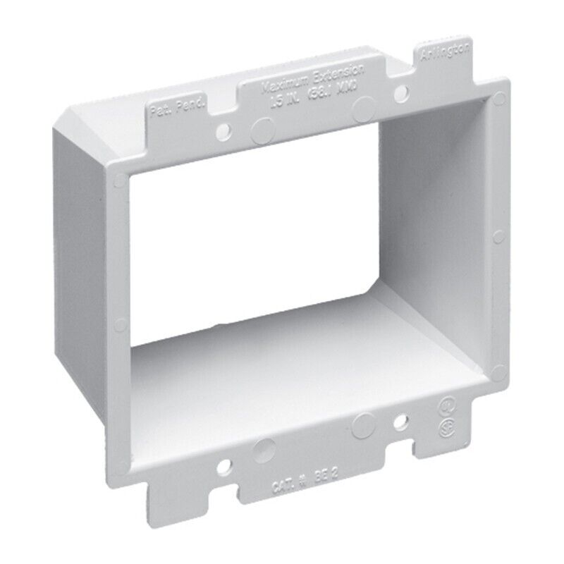 ARLINGTON BE2 2-GANG NON-METALLIC ELECTRICAL BOX EXTENDER, 0.25-1.5, (6-PACK) - Northside Material Brokers