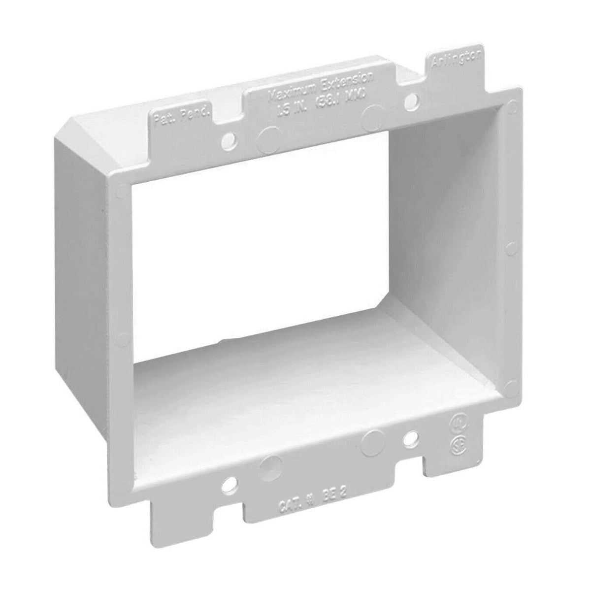 Arlington Industries BE2-1 Wall Plates, 1-Pack, White - Northside Material Brokers