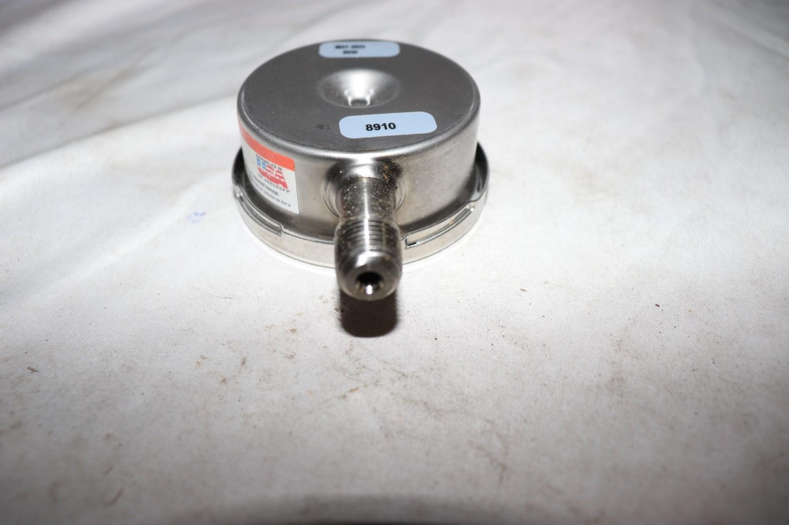 Ashcroft 25-1009-SWL-02L-30QIMV Vacuum Gauge, 316 Tube - Northside Material Brokers