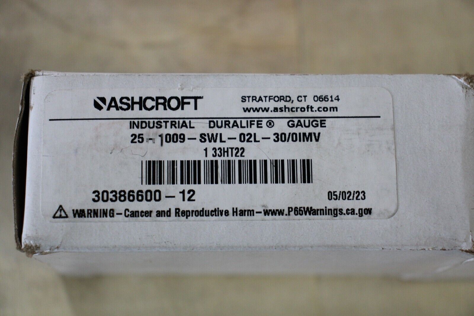ASHCROFT UNDUSTRIAL DURALIFE GAUGE 251009SWL0230 - Northside Material Brokers