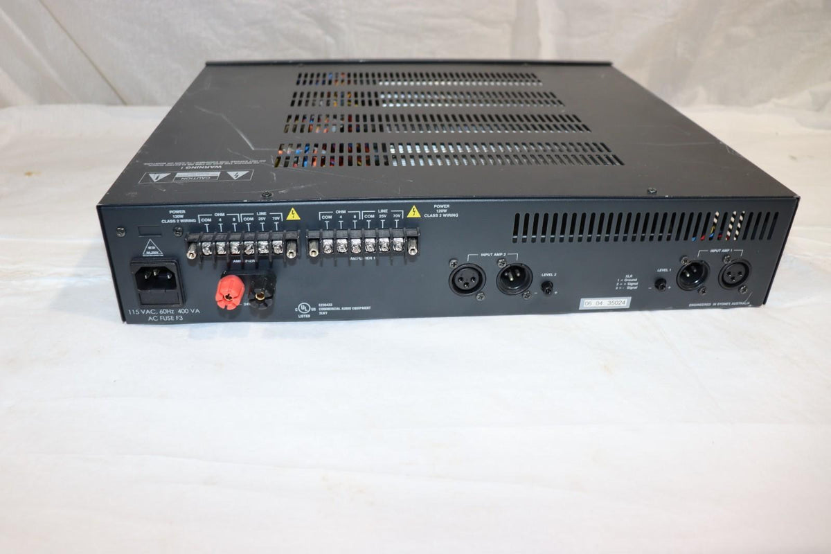 Australian Monitor AMIS 1202P 2x120 Power Amplifier - Northside Material Brokers