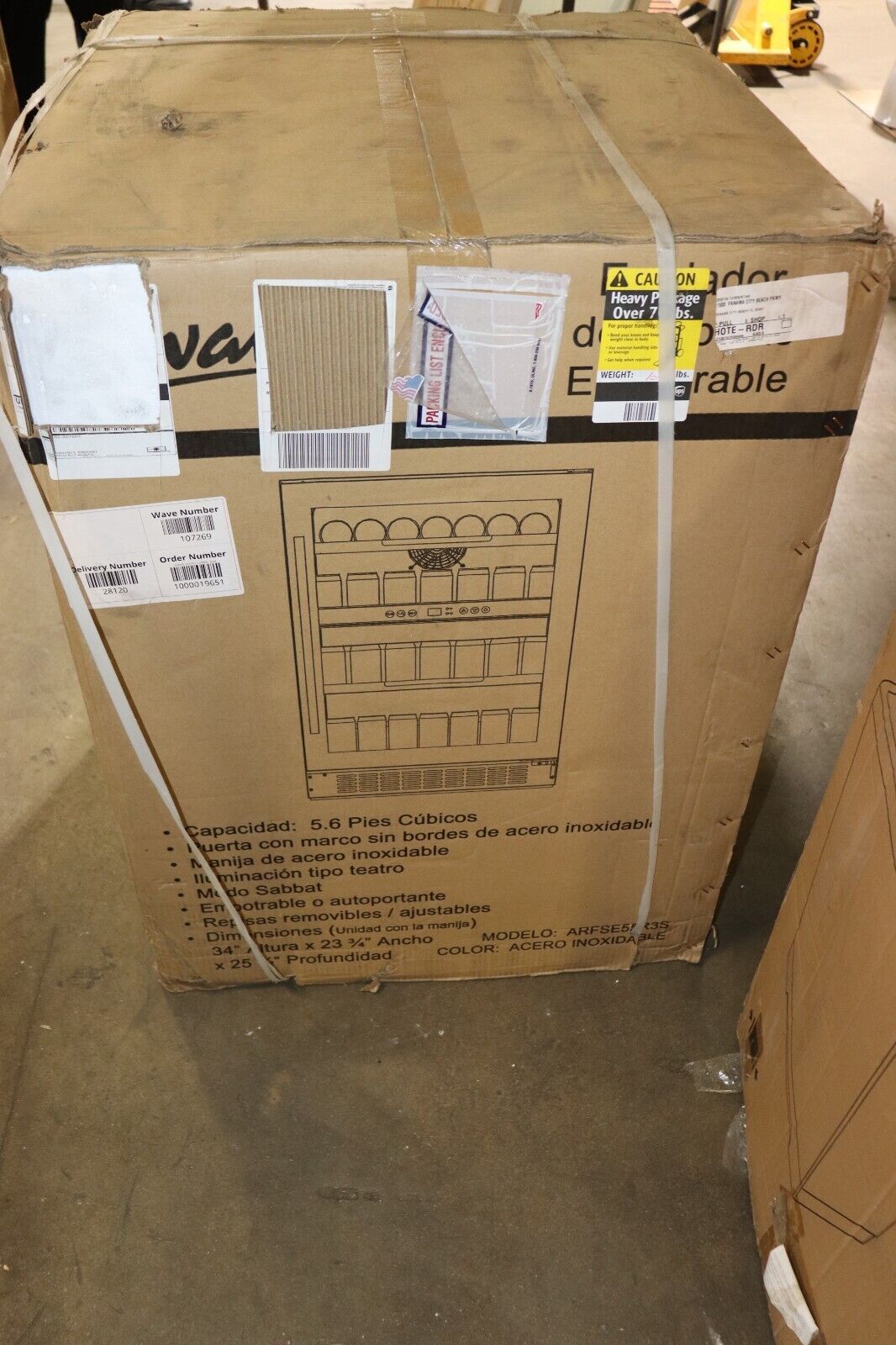 Avanti 125 Can ELITE Series Beverage Center ARFSE55R3S Stainless Steel, New - Northside Material Brokers