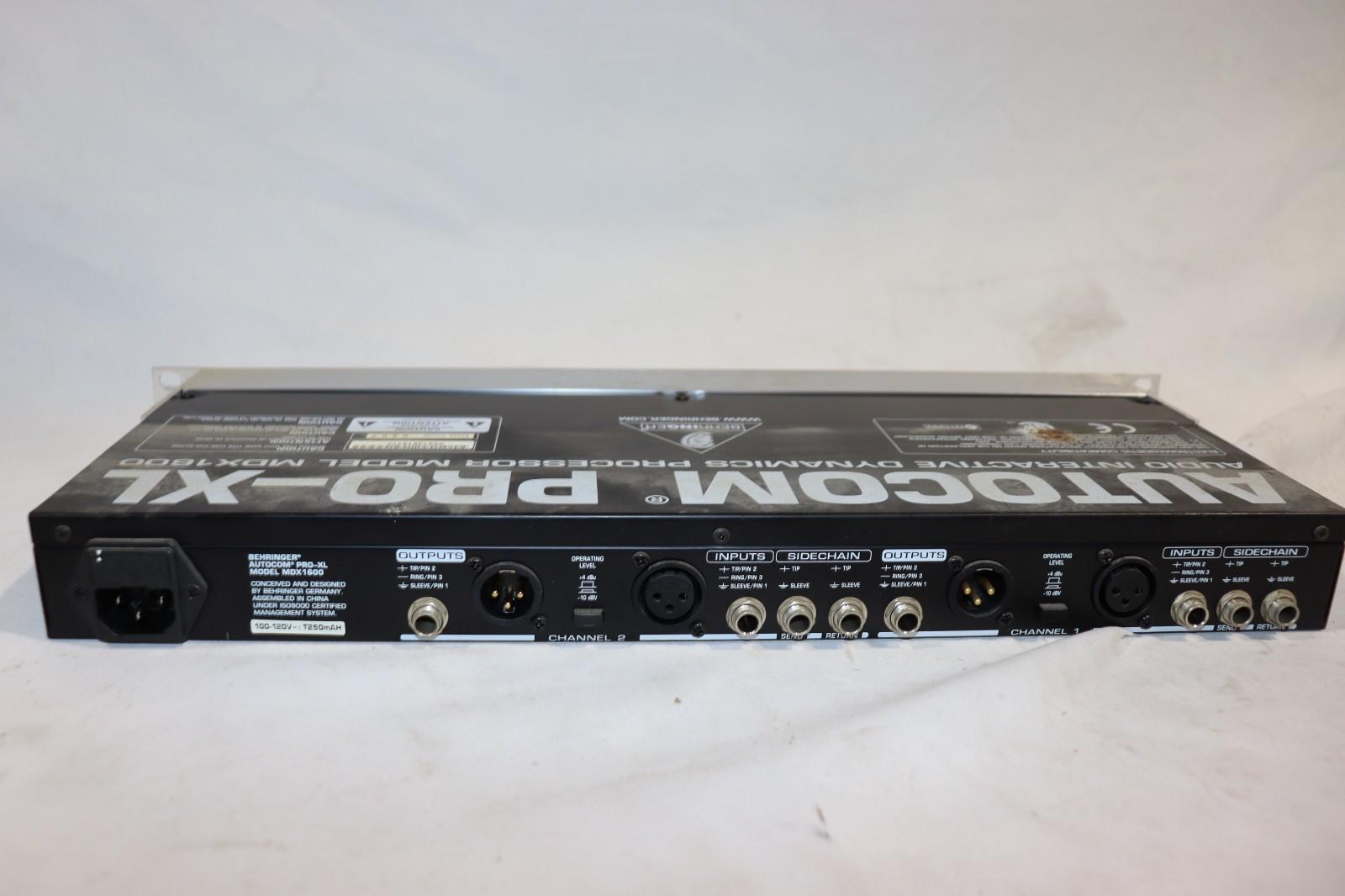 Behringer Autocom Pro-XL MDX1600 2-Channel Dynamics Processor - Northside Material Brokers