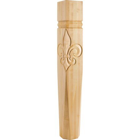 Beveled Fleur-De-Lis Post Cherry 5In. W X 5In. D X 35-1/2In. H P77-5-CH - Northside Material Brokers