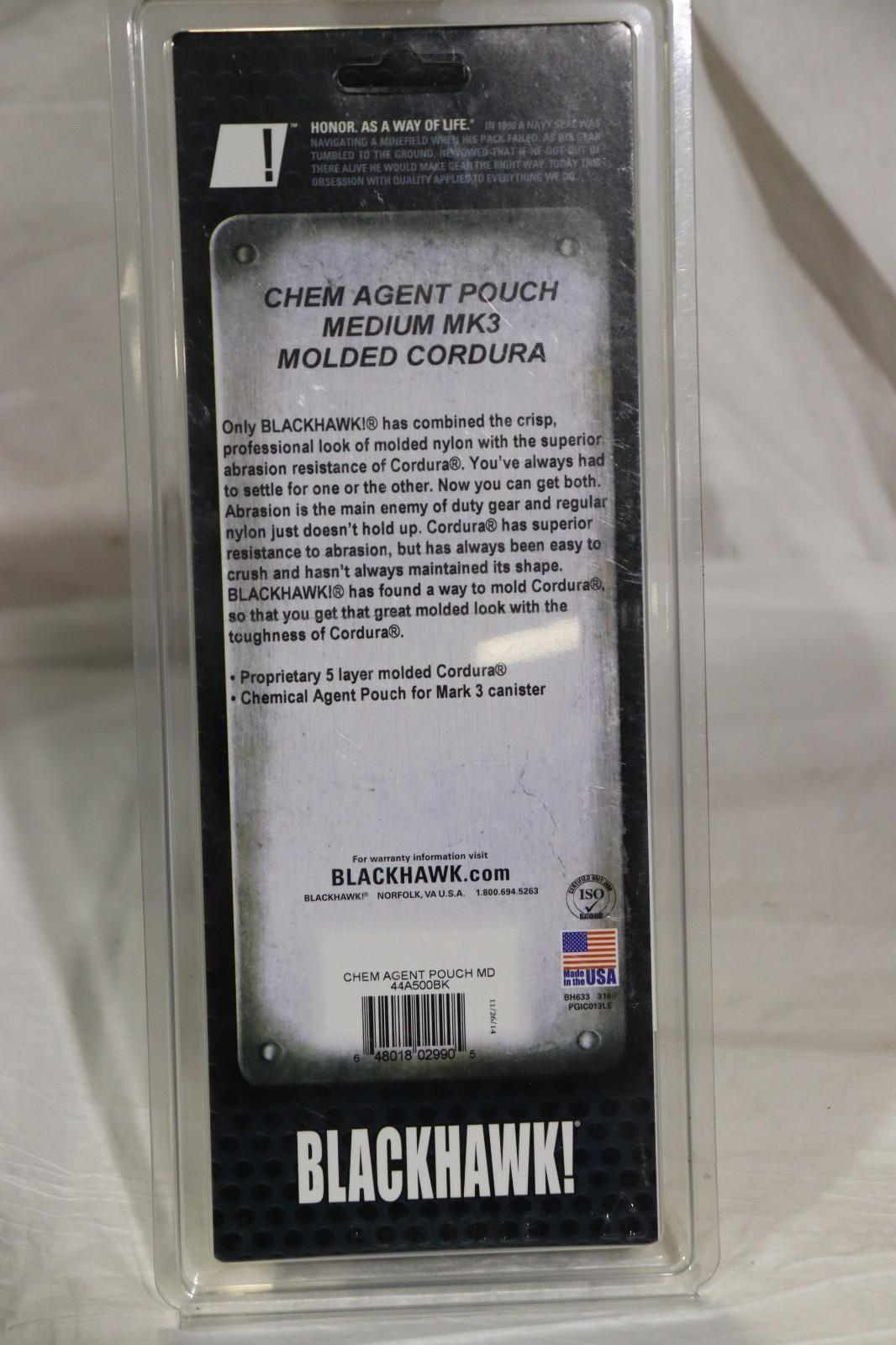 Blackhawk Chem Agent Pouch Medium MK3 Molded Cordura - USA - 44A500BK - Northside Material Brokers