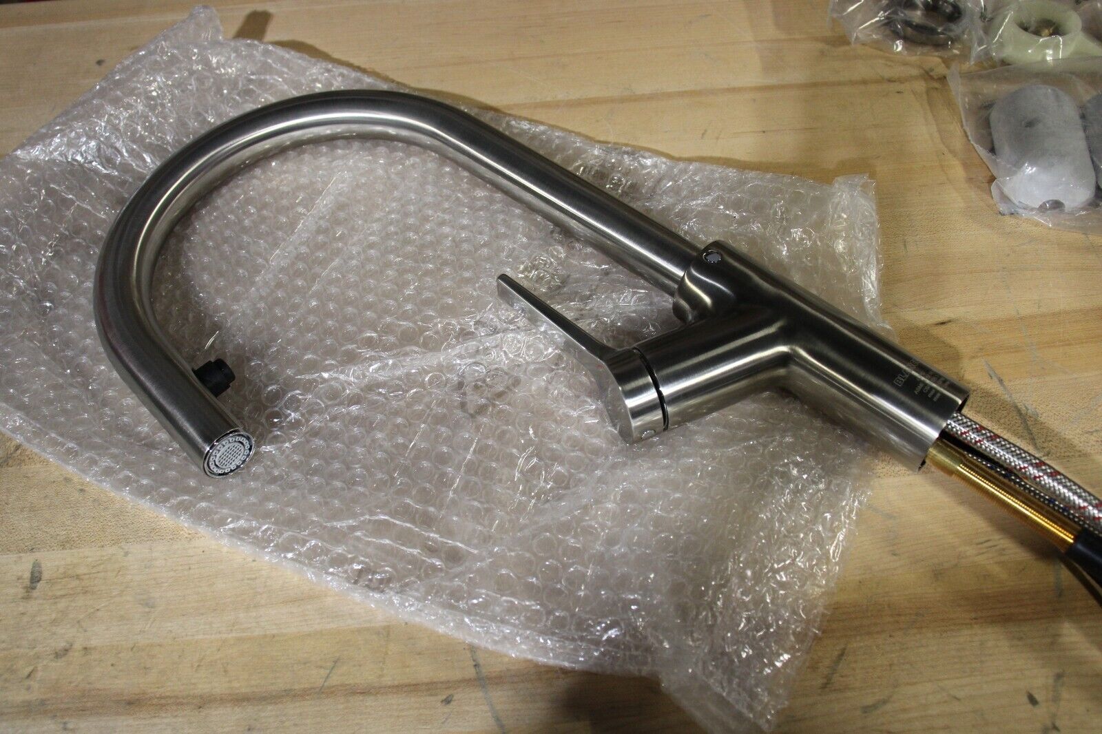 Blanco 526390: Urbena Collection Pull-Down Kitchen Faucet Brushed Stainless - Northside Material Brokers