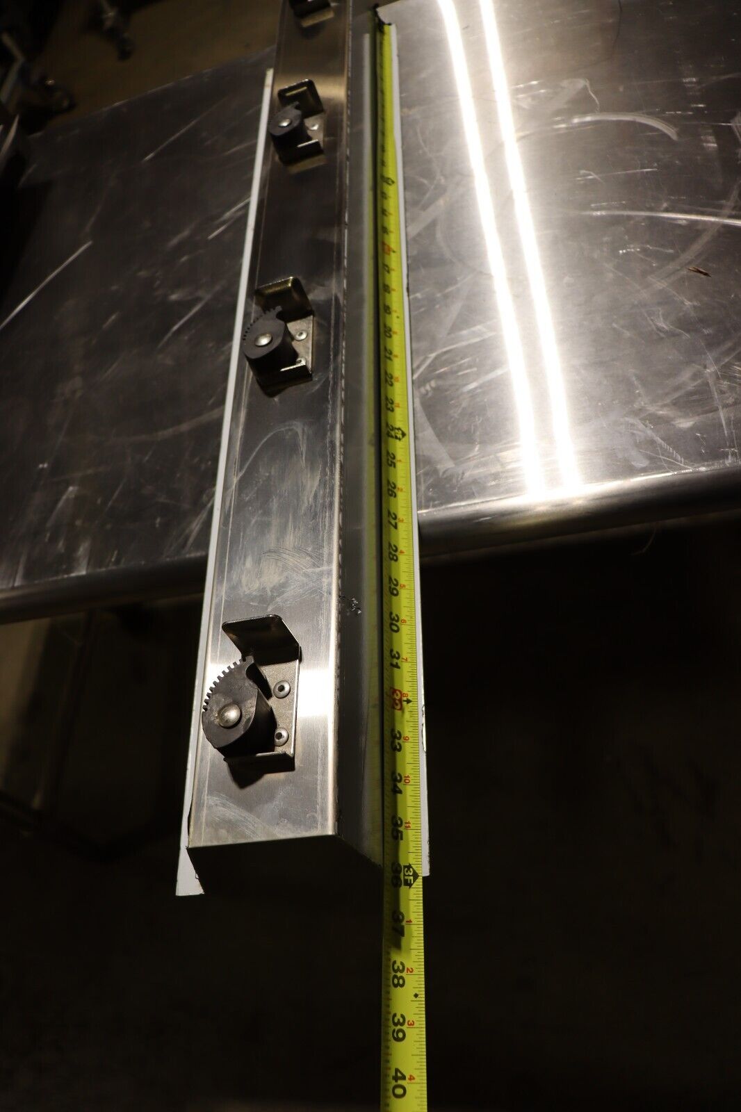 Bobrick Stainless Steel 36" 4-Prong Mop/Broom Rack Satin Finish - Northside Material Brokers