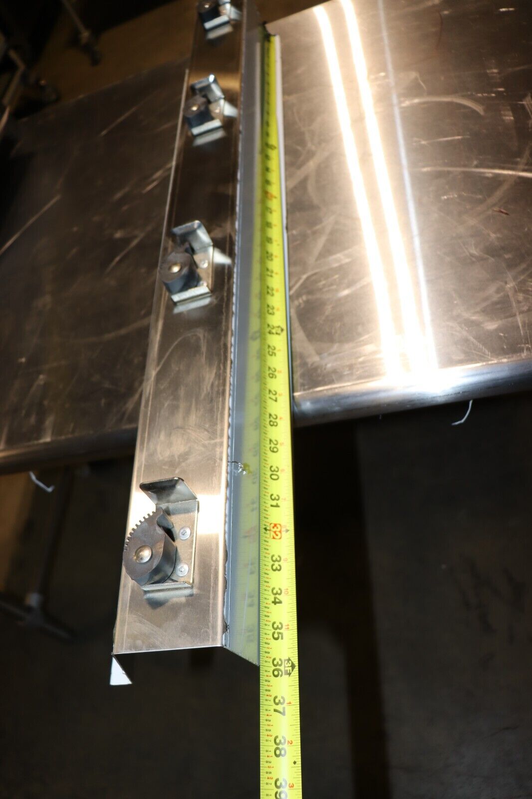Bobrick Stainless Steel 36" 4-Prong Mop/Broom Rack Satin Finish - Northside Material Brokers