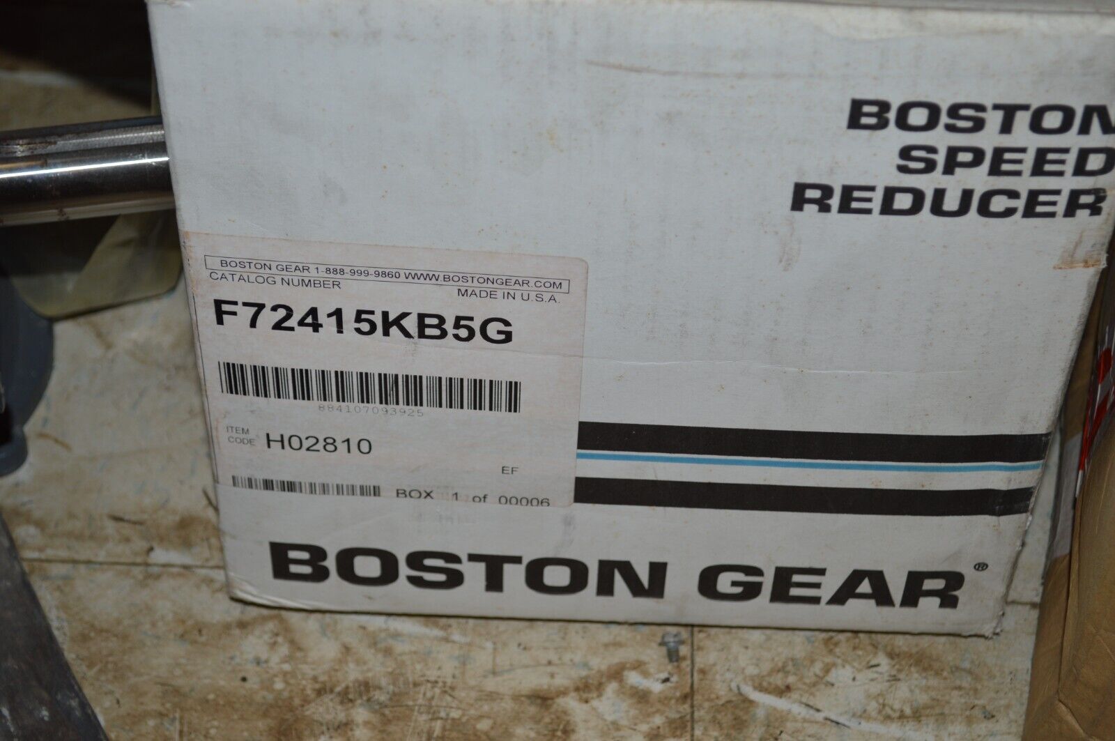 BOSTON GEAR Speed Reducer: 44 Nominal Output RPM, 56C, 40:1, F72415kb5g - Northside Material Brokers
