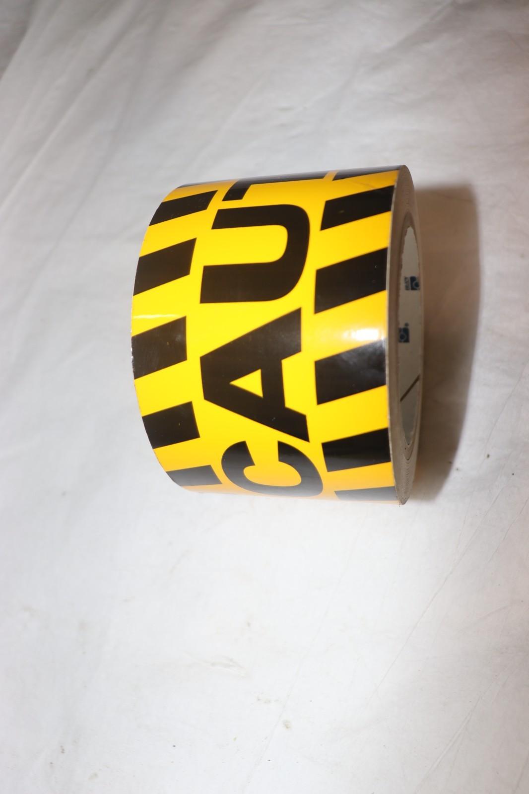 BRADY 58255 Caution Marking Tape, Roll, 3In W, 60 ft. L, (D46J) - Northside Material Brokers