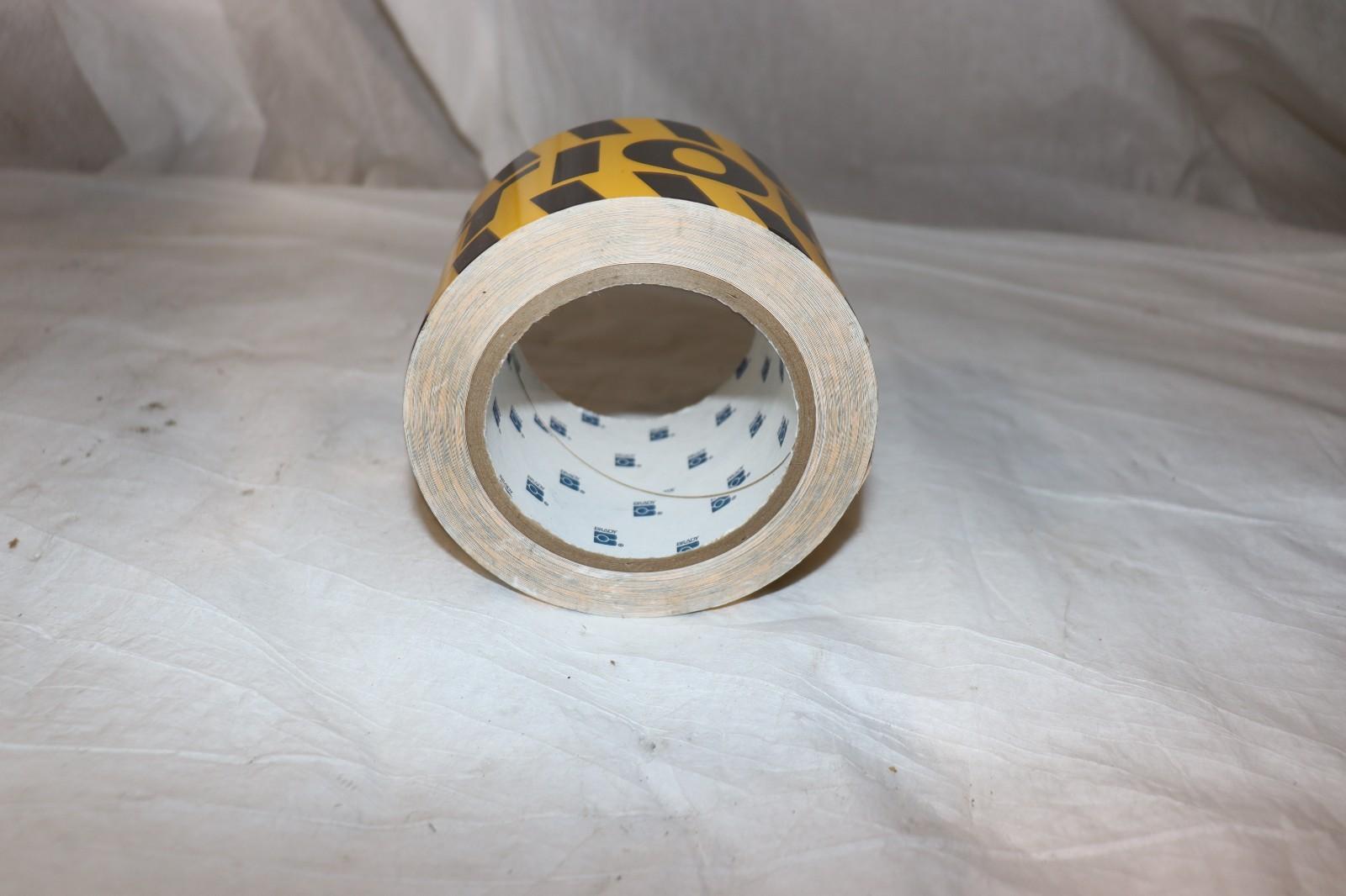 BRADY 58255 Caution Marking Tape, Roll, 3In W, 60 ft. L, (D46J) - Northside Material Brokers