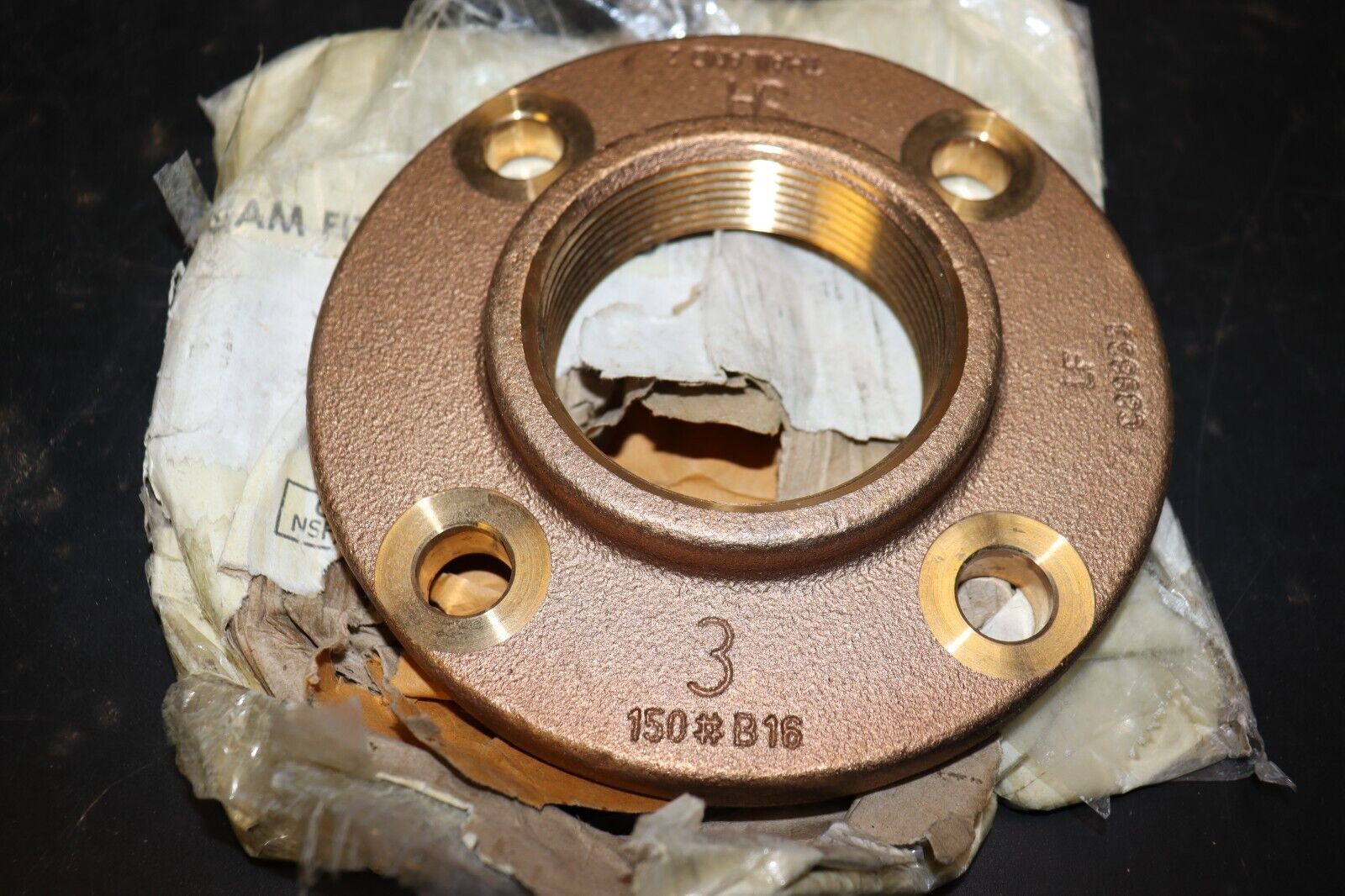 BRASS 150 LB LF FITTING 3" THREADED COMPANION FLANGE NPT FEMALE XNL235-48 - Northside Material Brokers