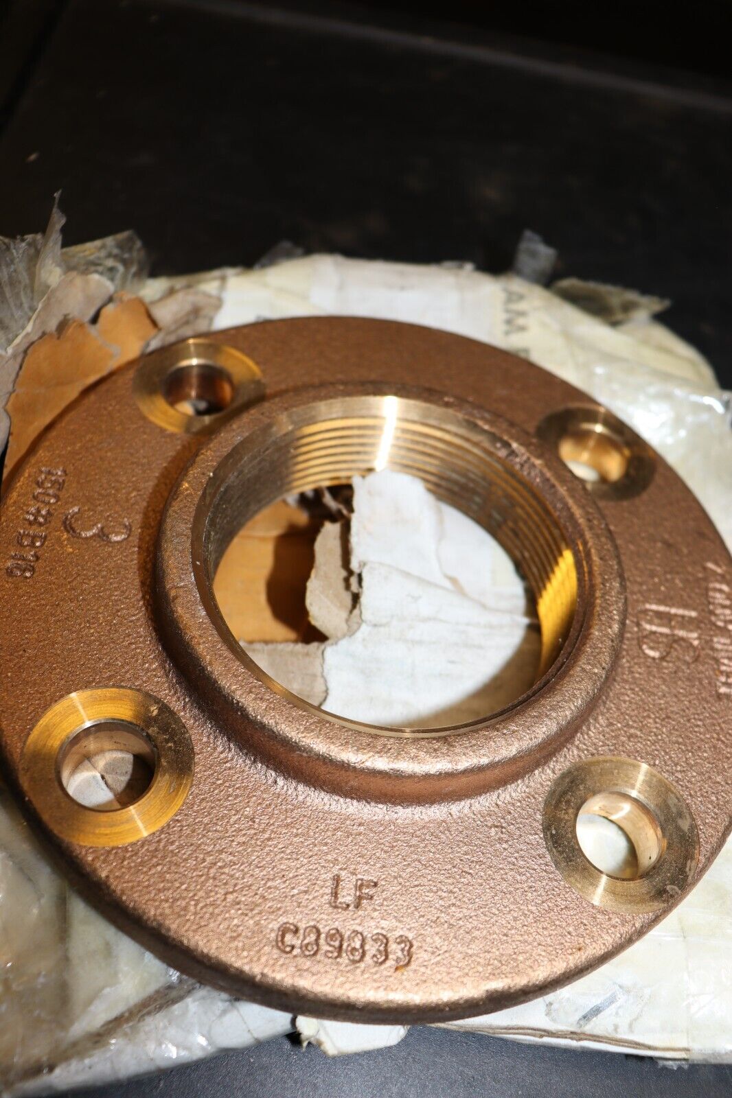 BRASS 150 LB LF FITTING 3" THREADED COMPANION FLANGE NPT FEMALE XNL235-48 - Northside Material Brokers
