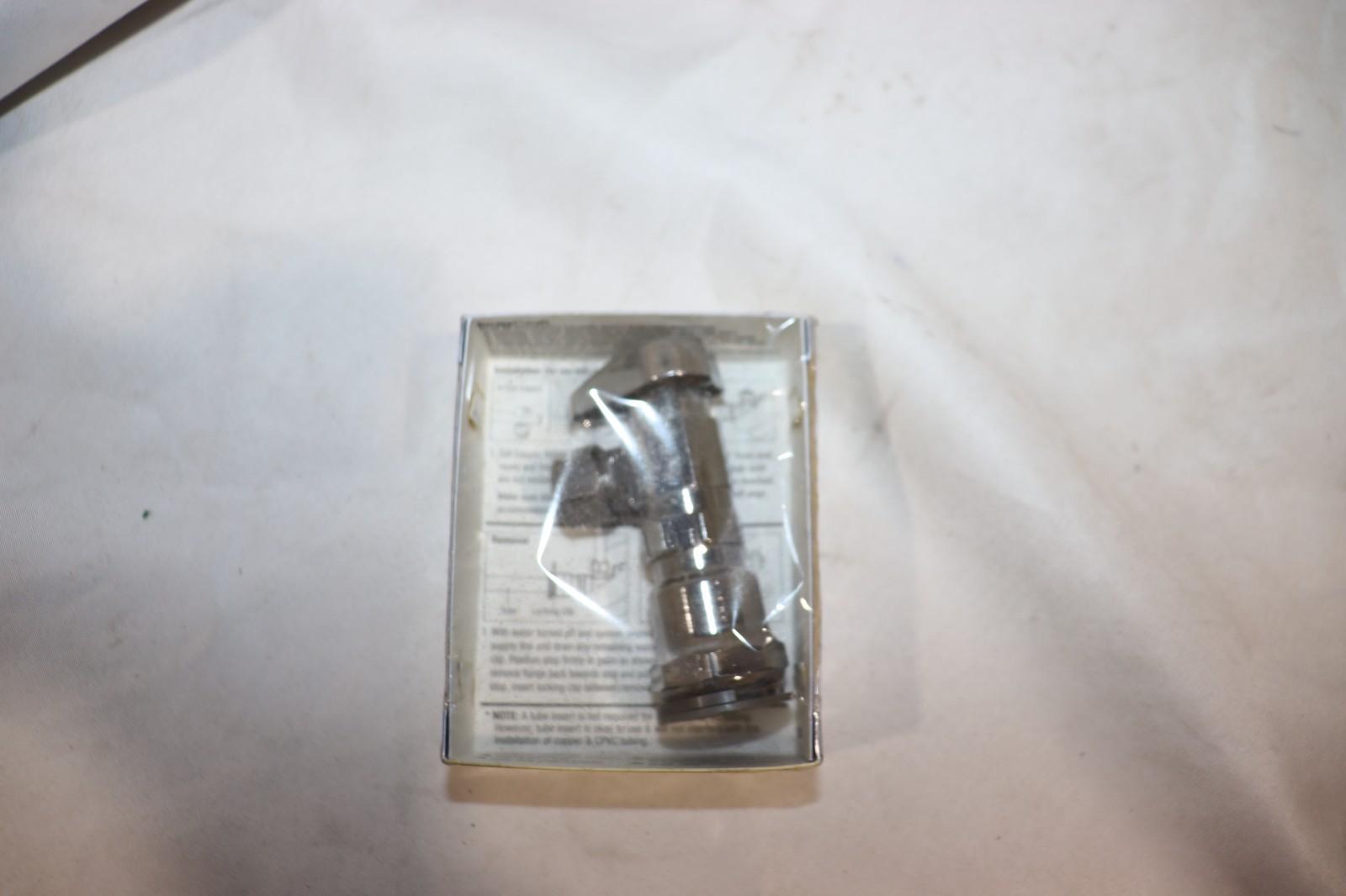 BRASS CRAFT G2PC14X-C Quarter Turn Valve, Push to Connect, 1/2" x 3/8", Chrome - Northside Material Brokers