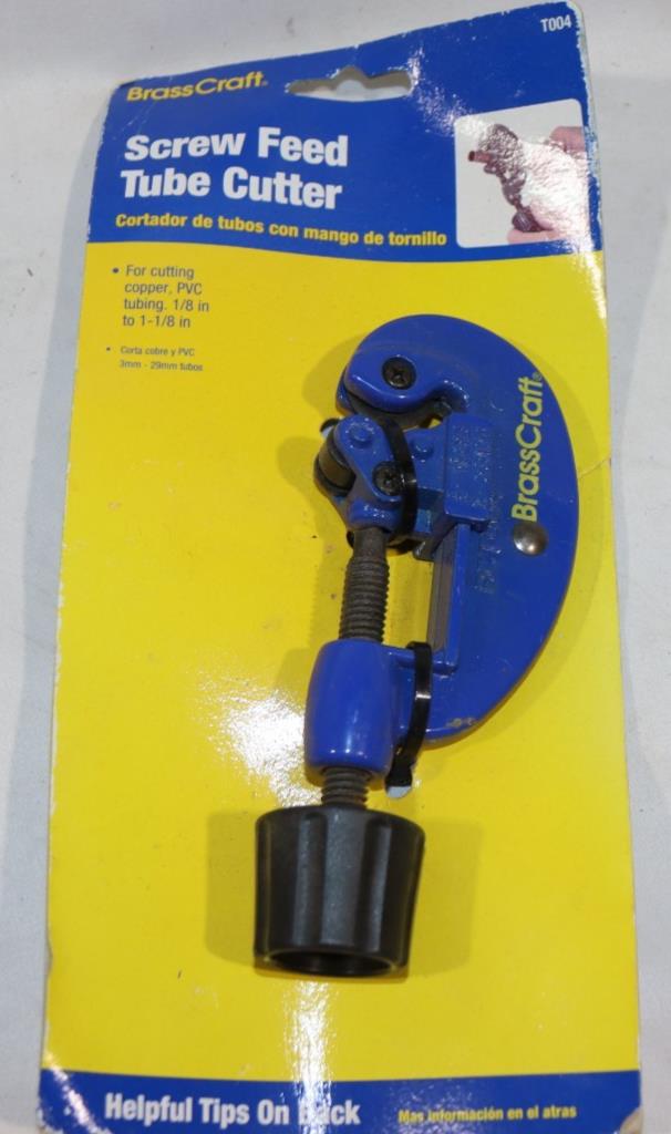 BrassCraft Screw Feed Tube Cutter 1/8 in. to 1-1/8 in. BC T004 (3mm-29mm) - Northside Material Brokers
