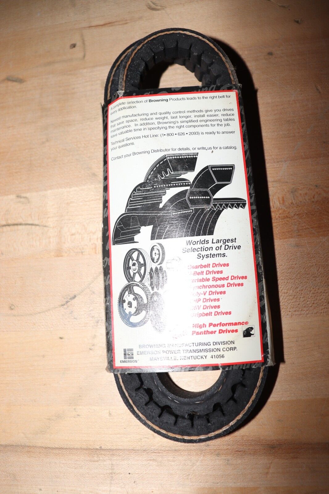 Browning Cogged V-Belt: BX38, 41 in Outside Lg, 21/32 in Top Wd, 13/32 in Thick - Northside Material Brokers