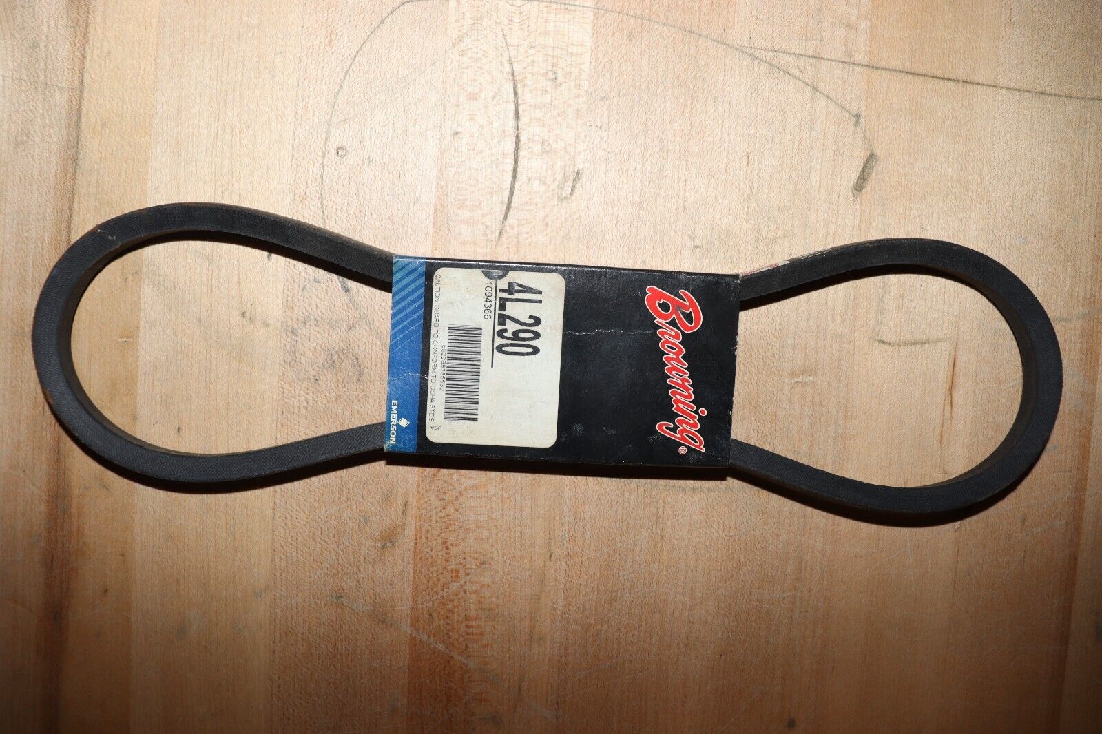 Browning V-Belt: 4L290, 29 in Outside Lg, 1/2 in Top Wd, 5/16 in Thick - Northside Material Brokers