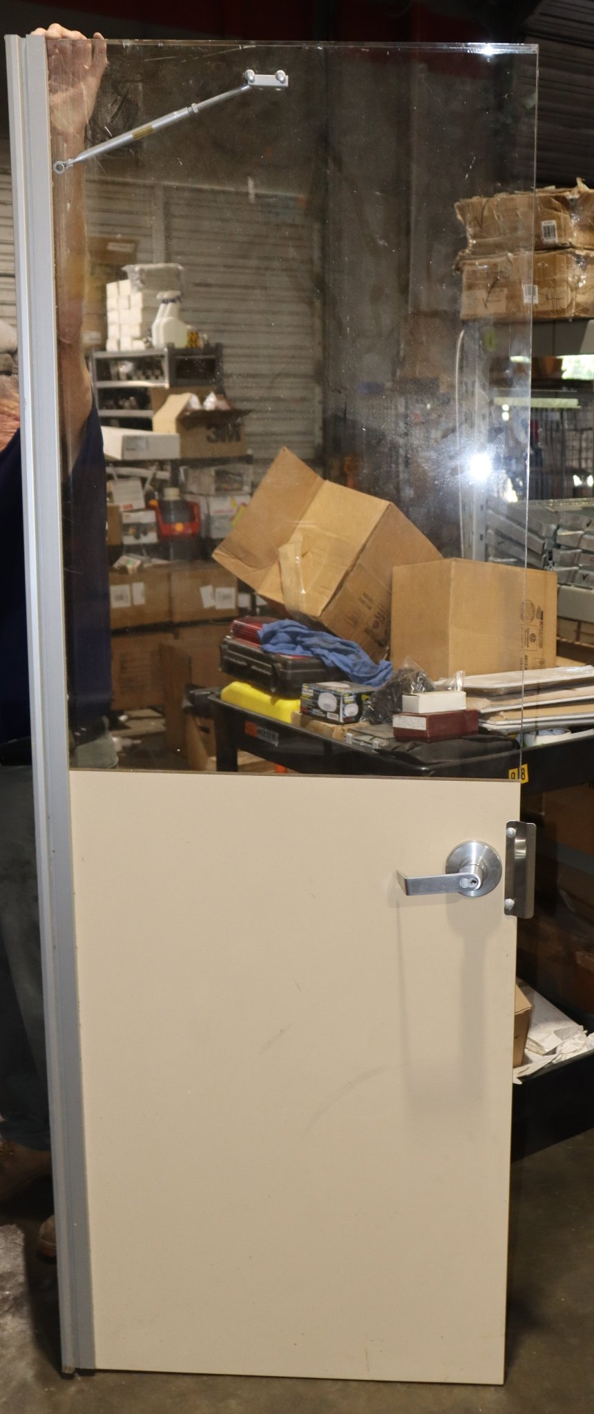 Bullet Resistant Half View Door w/ Hinge, 83.5" Tall, 29-3/4" Wide - Northside Material Brokers
