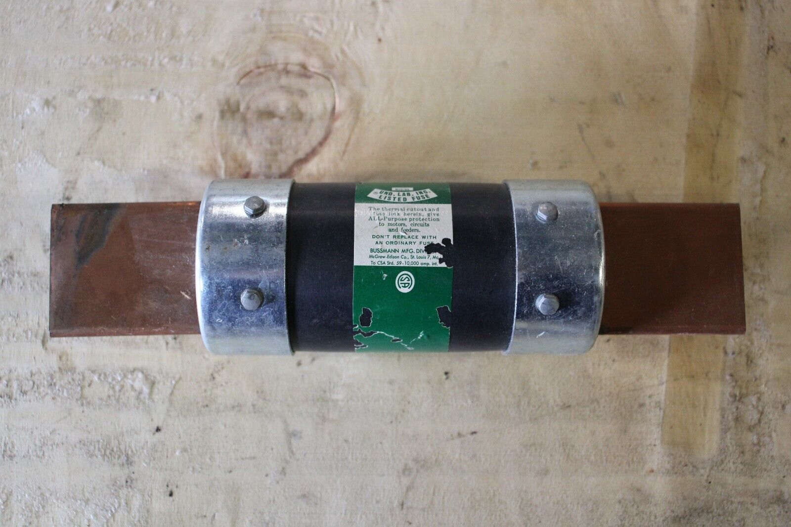 BUSSMAN FUSETRON FRN 600 600 AMP 250 VOLT DUAL ELEMENT TIME DELAY FUSE - Northside Material Brokers