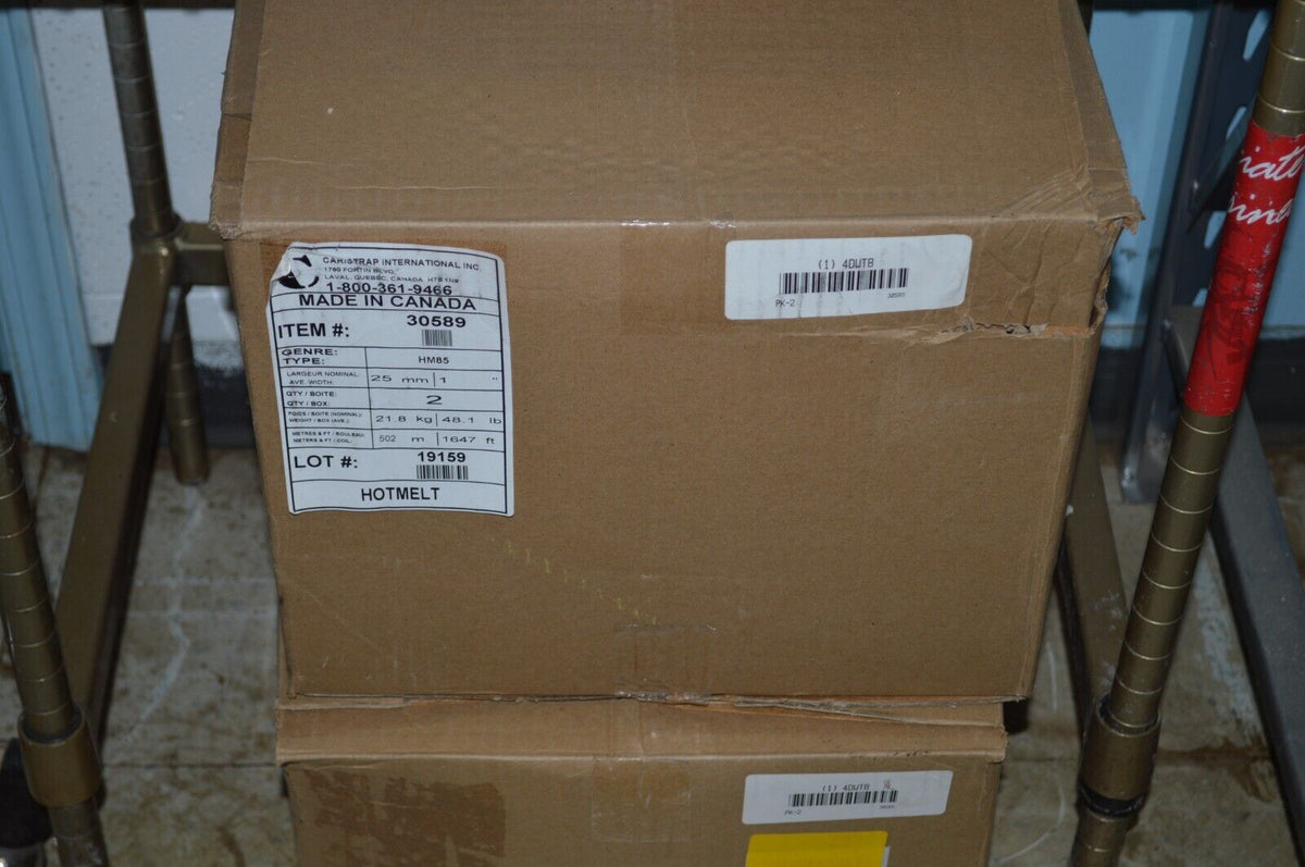 CARISTRAP Plastic Strapping: 2,811 lb Break Strength, 1,647 ft Overall Lg, HM 85 - Northside Material Brokers