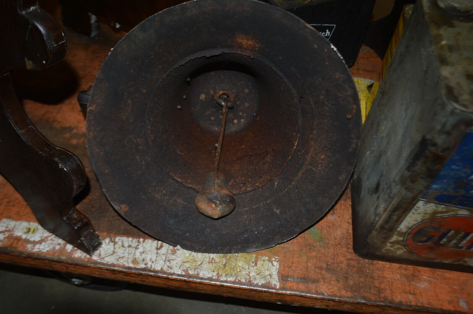 Cast Iron bell, in or out door Bell Antique Black, made in the USA 2 - Northside Material Brokers
