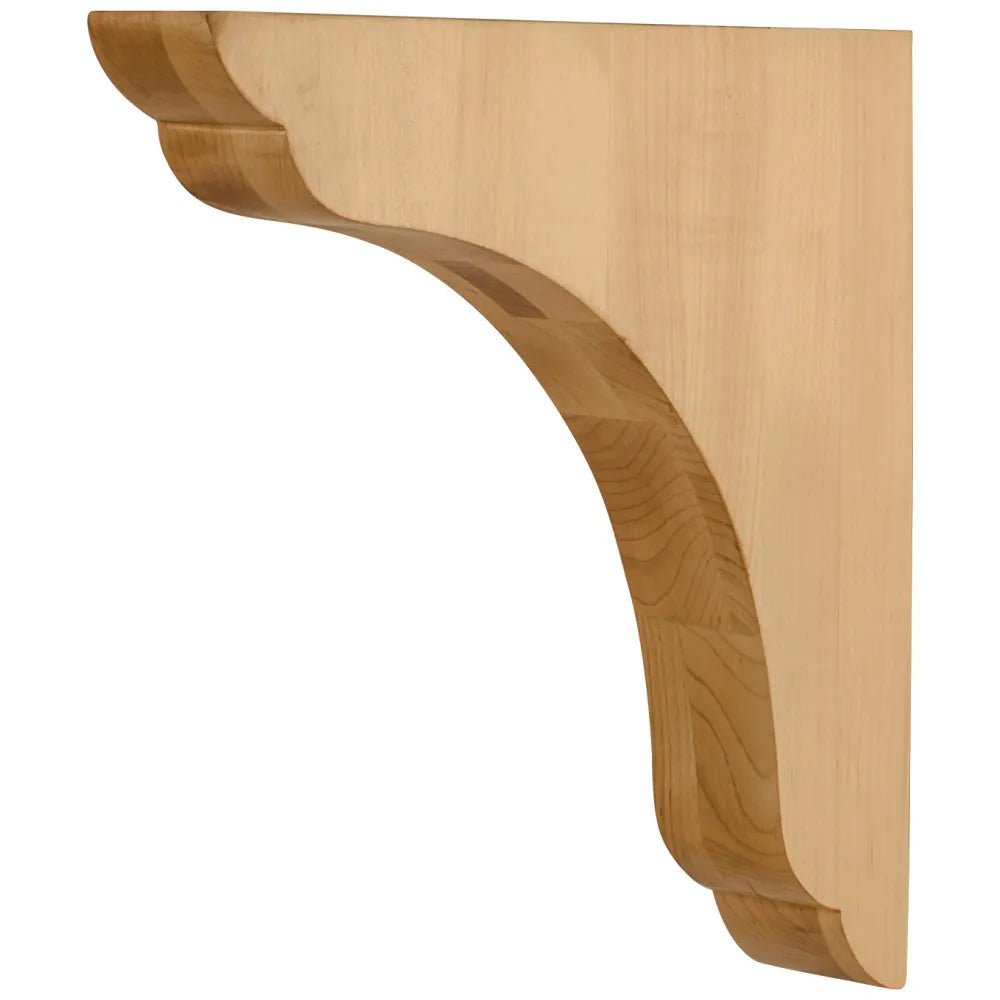 Cherry Scalloped End Corbel 1-3/4" W x 10" D x 10-1/16" H COR46-4-CH - Northside Material Brokers