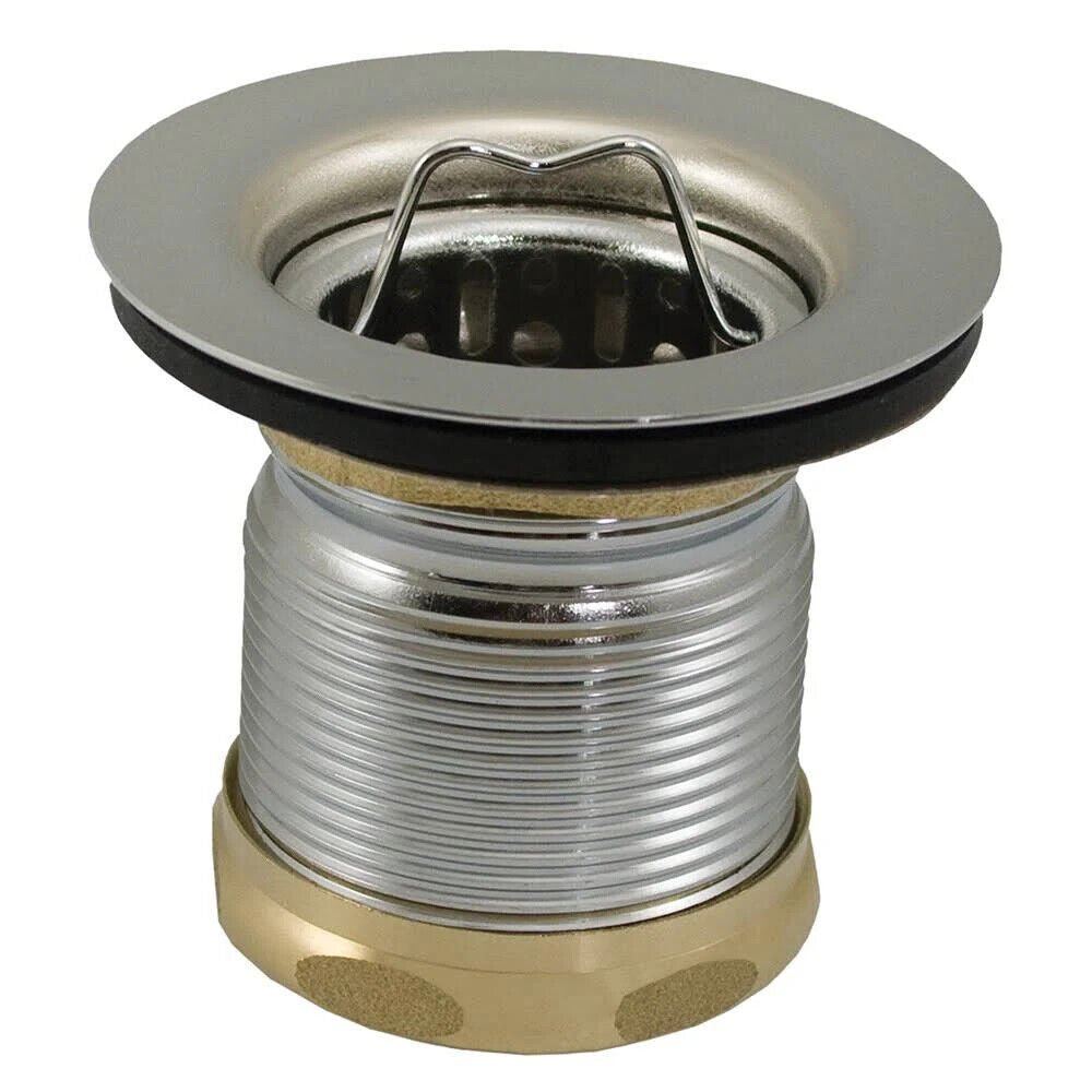 Chrome Plated 2" Deep Junior Duo Basket Strainer ,PartNo B02102 JonesStephens - Northside Material Brokers
