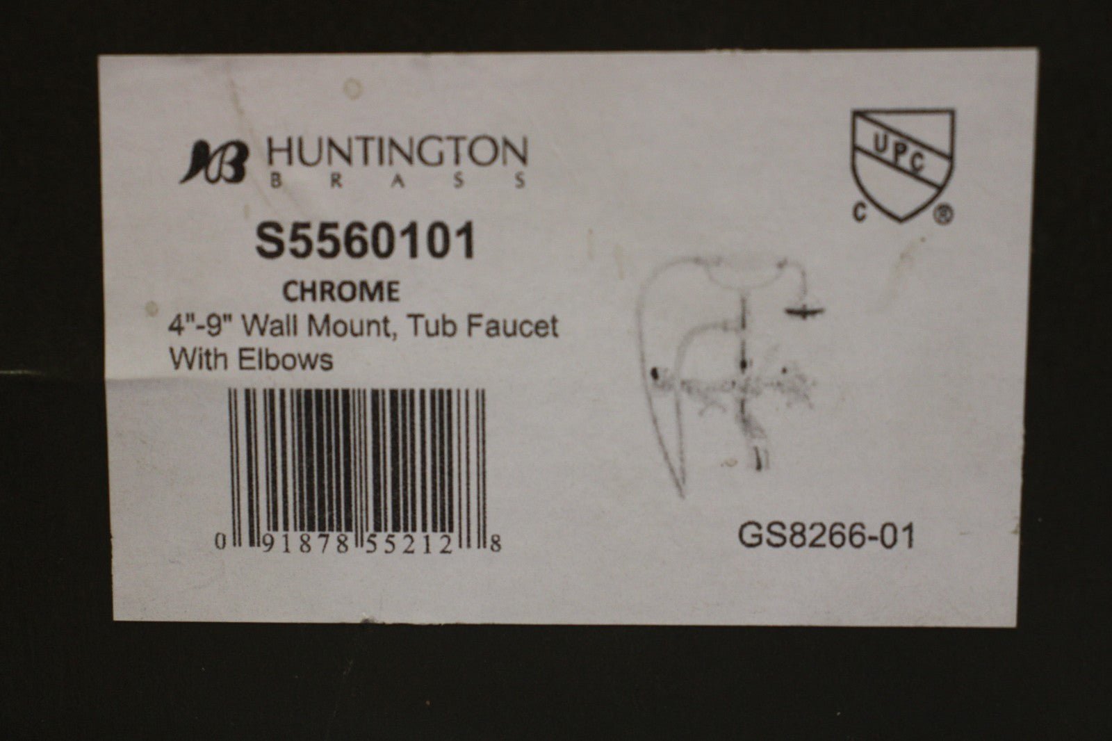 Classic Wall Mounted Tub Filler, Chrome, S5560101, Huntington Brass - Northside Material Brokers
