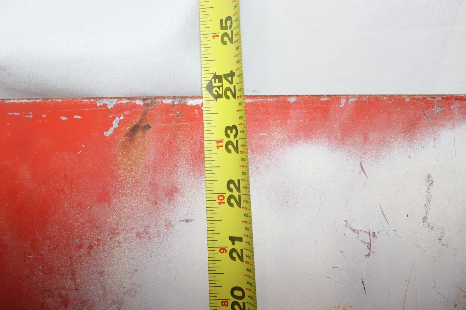 Coca Cola Sign Vintage Rustic Heavy Metal, White Spray Painted - Northside Material Brokers