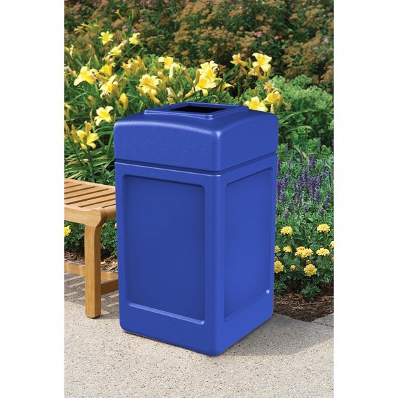 Commercial Zone 732104 PolyTec 42 Gallon Blue Waste Container - Northside Material Brokers