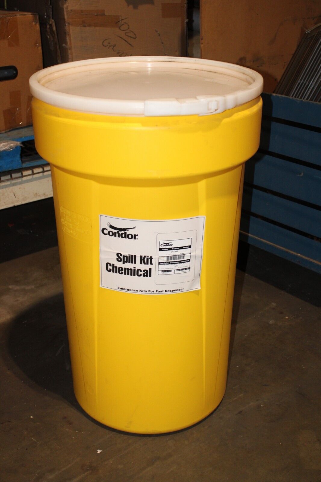 CONDOR 32 GALLON CHEMICAL SPILL KIT - Northside Material Brokers