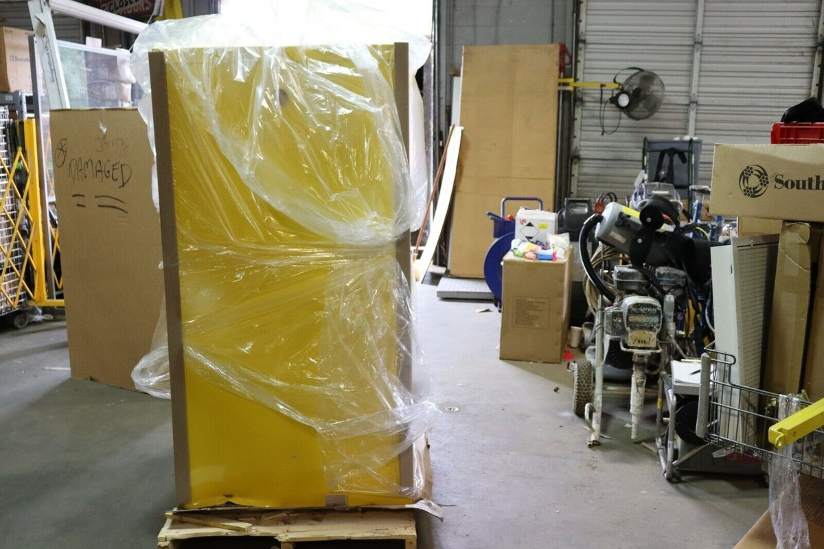 Condor 60 Gal Flammable Cabinet, model 45ae82, NEW dent on back - Northside Material Brokers