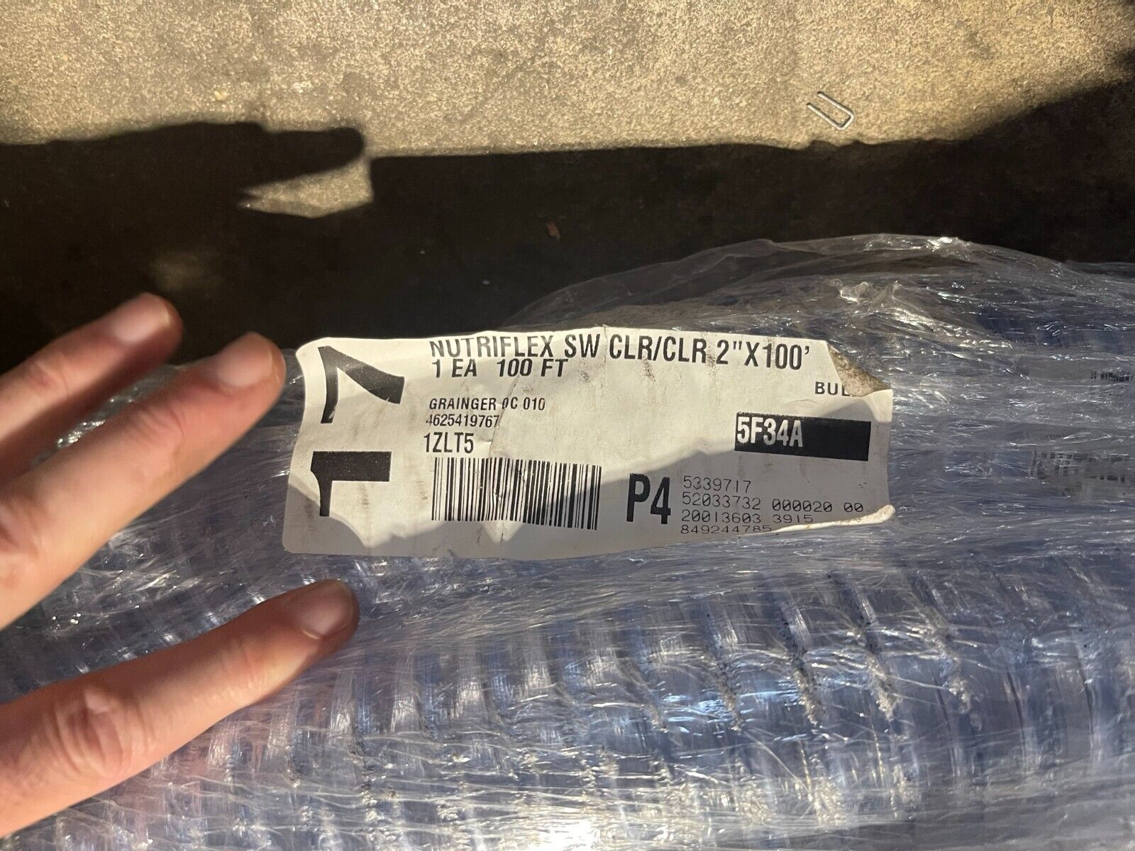 CONTINENTAL NUTRIFLEX CLEAR SW Clear 2 inch x 100', Food Transfer Hose - Northside Material Brokers