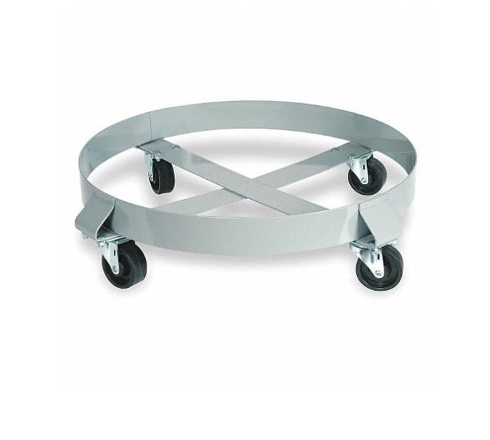 Cross-Brace Drum Dolly with Support Ring: 1,000 lb Load Capacity - Northside Material Brokers