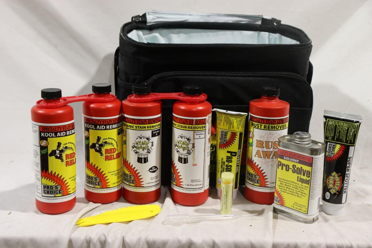 CTI Pro's Choice 11 Piece Stain Removal Kit 4020, w/ Travel Case - Northside Material Brokers