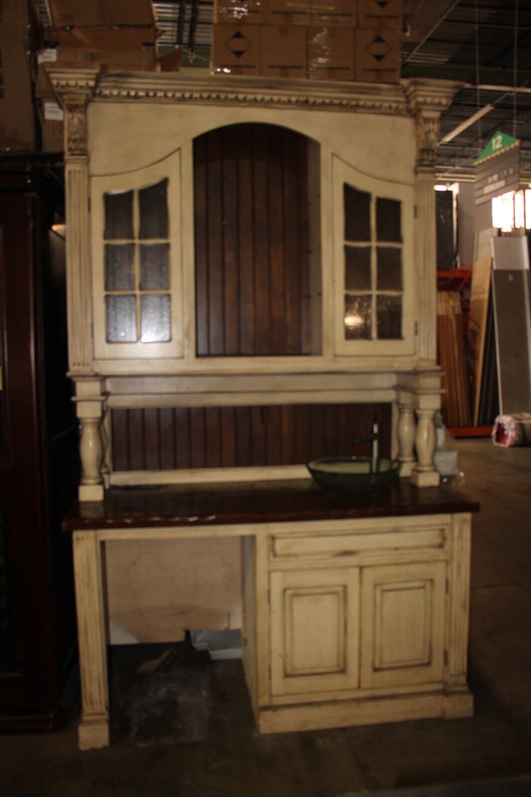 CUSTOM MADE BUILT IN BAR WITH VESSEL SINK - Northside Material Brokers