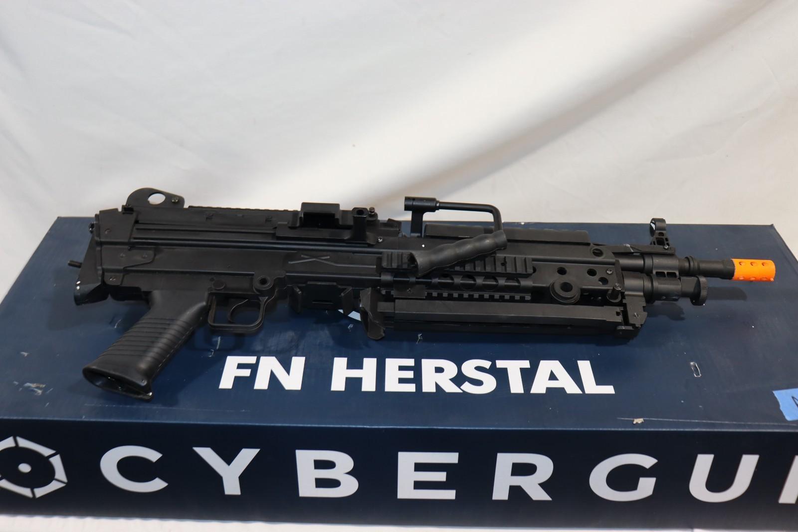 Cybergun FN Licensed M249 Featherweight Para Airsoft Machine Gun, w/ Box, No Charger - Northside Material Brokers
