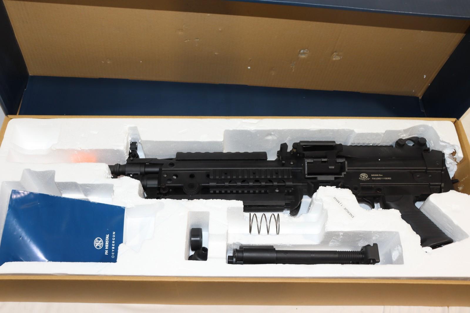 Cybergun FN Licensed M249 Featherweight Para Airsoft Machine Gun, w/ Box, No Charger - Northside Material Brokers