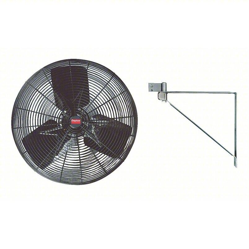 DAYTON 24 INCH LIGHT-DUTY WALL MOUNT INDUSTRIAL FAN 2MA10 - Northside Material Brokers