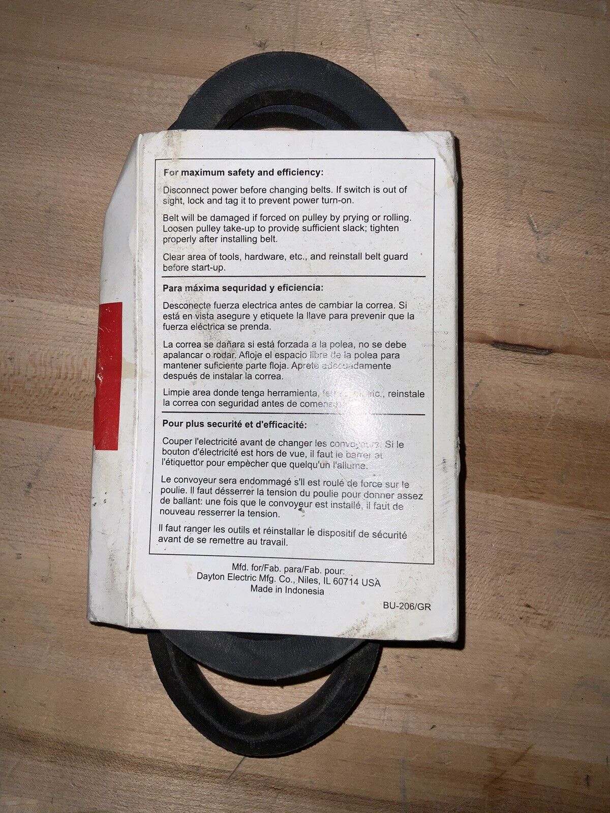 Dayton 6L211, V-Belt - Northside Material Brokers
