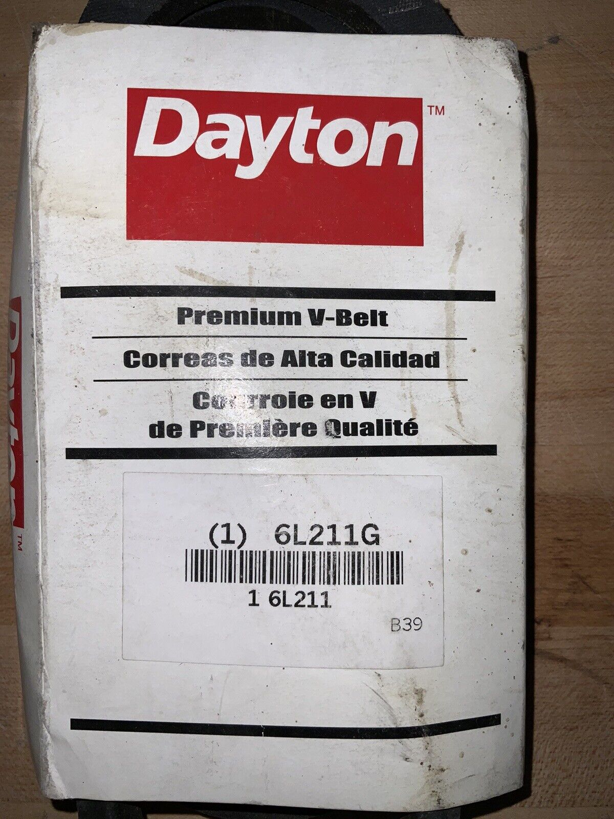 Dayton 6L211, V-Belt - Northside Material Brokers