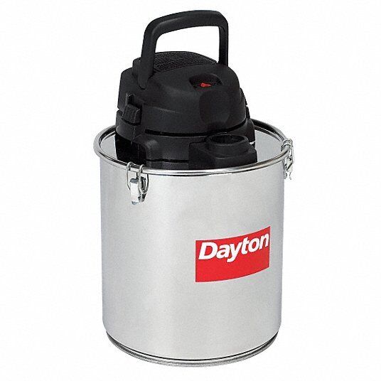 Dayton Ash Vacuum: 5 gal Tank Size, 22XJ65 - Northside Material Brokers