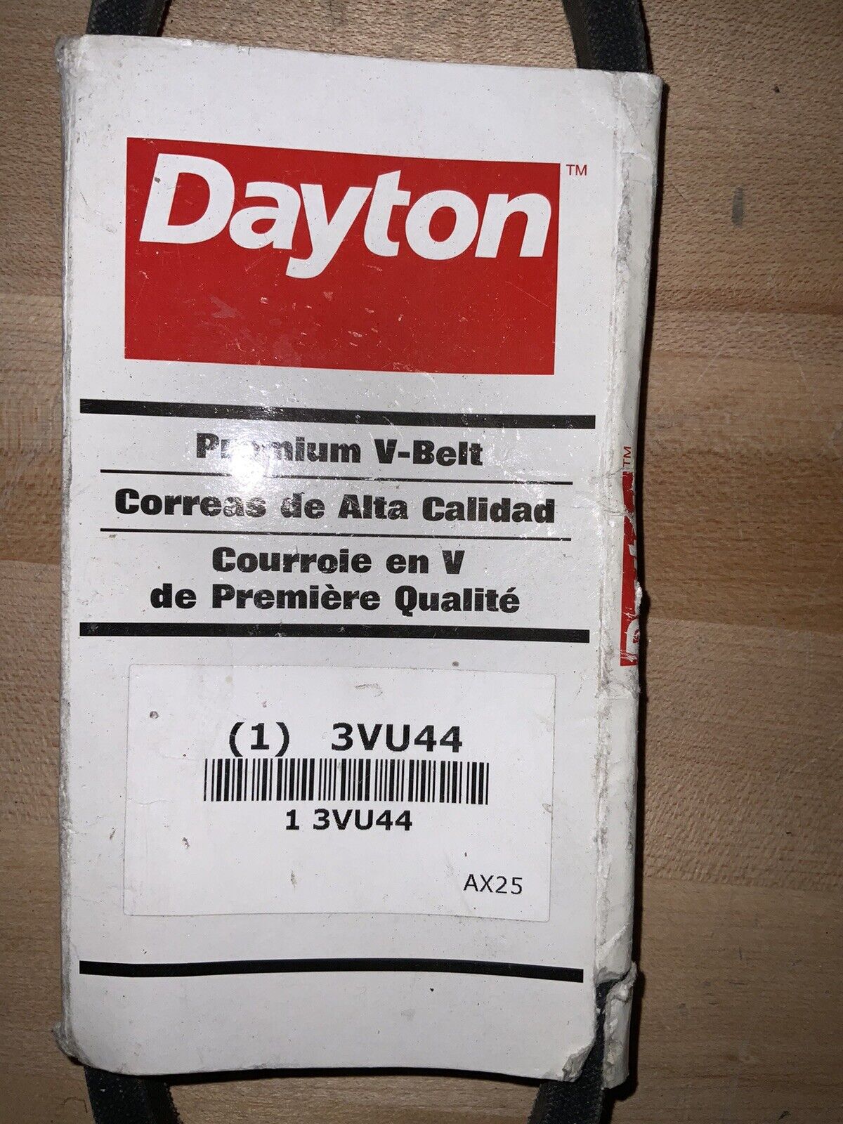 DAYTON Cogged V-Belt: 27 in Outside Lg, 1/2 in Top Wd, 5/16 in Thick, 3VU44 - Northside Material Brokers