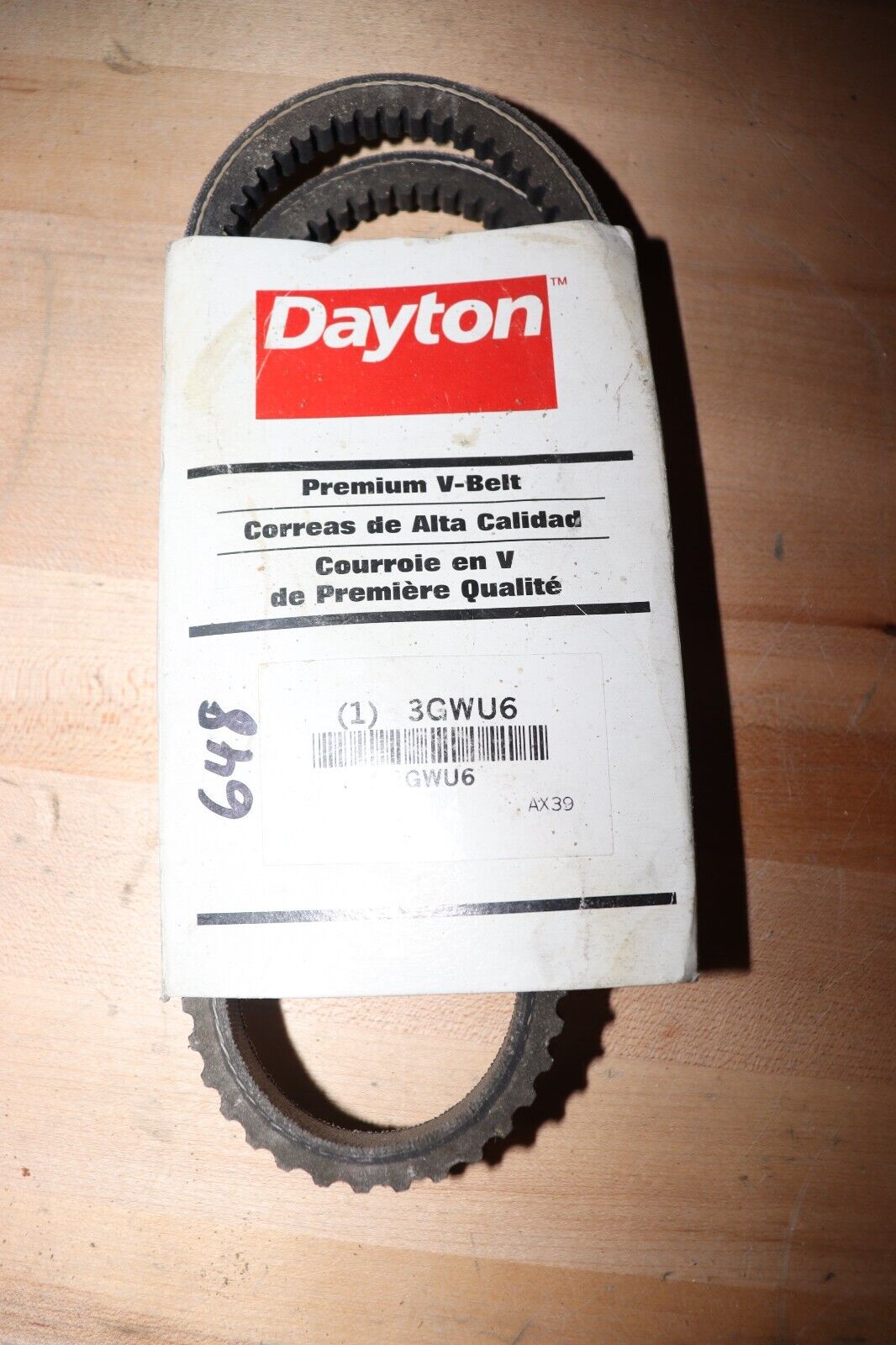 DAYTON Cogged V-Belt: 41 in Outside Lg, 1/2 in Top Wd, 5/16 in Thick, 3GWU6 - Northside Material Brokers