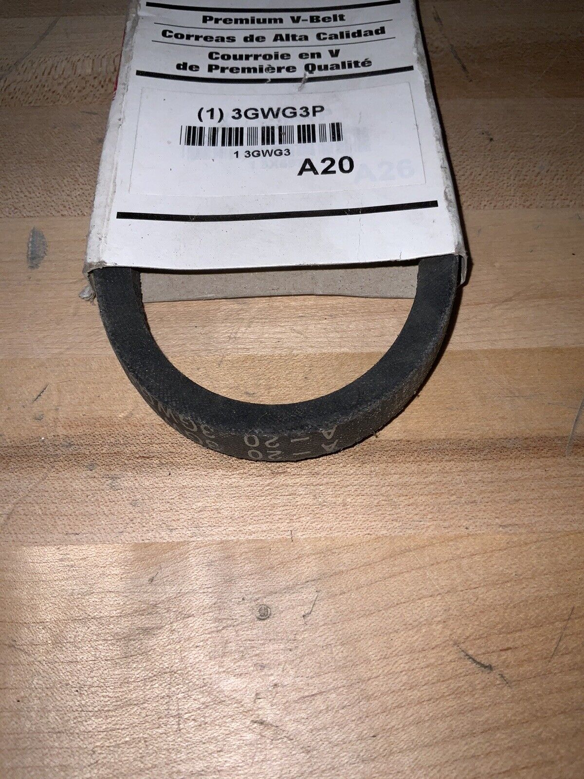 DAYTON V-Belt: 22 in Outside Lg, 1/2 in Top Wd, 5/16 in Thick, 3GWG3 - Northside Material Brokers