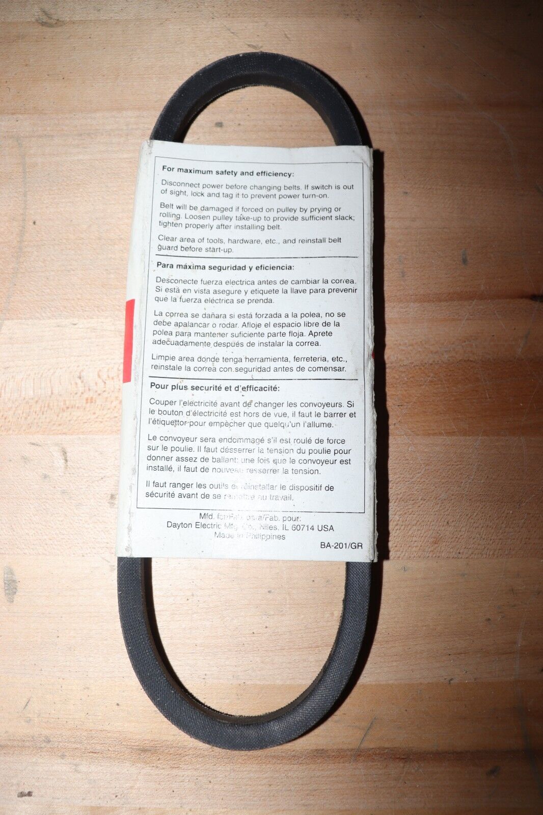 DAYTON V-Belt: 24 in Outside Lg, 1/2 in Top Wd, 5/16 in Thick, 3GWG5 - Northside Material Brokers