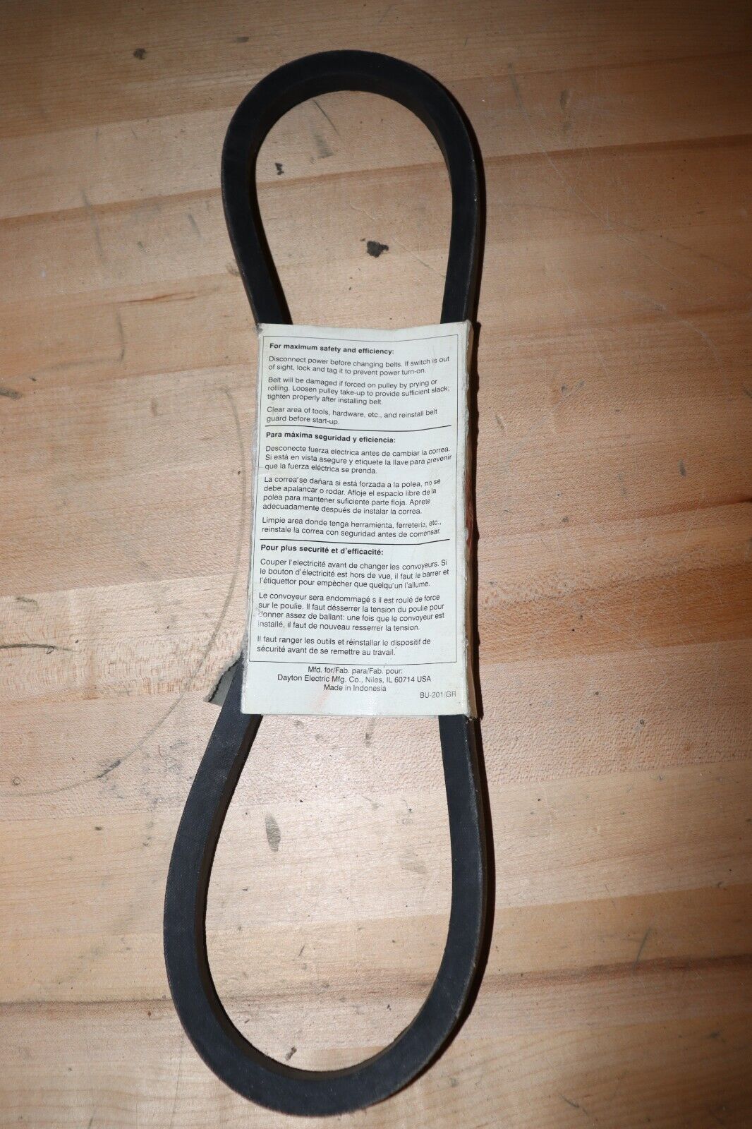 DAYTON V-Belt: 39 in Outside Lg, 21/32 in Top Wd, 13/32 in Thick, 6A155 - Northside Material Brokers