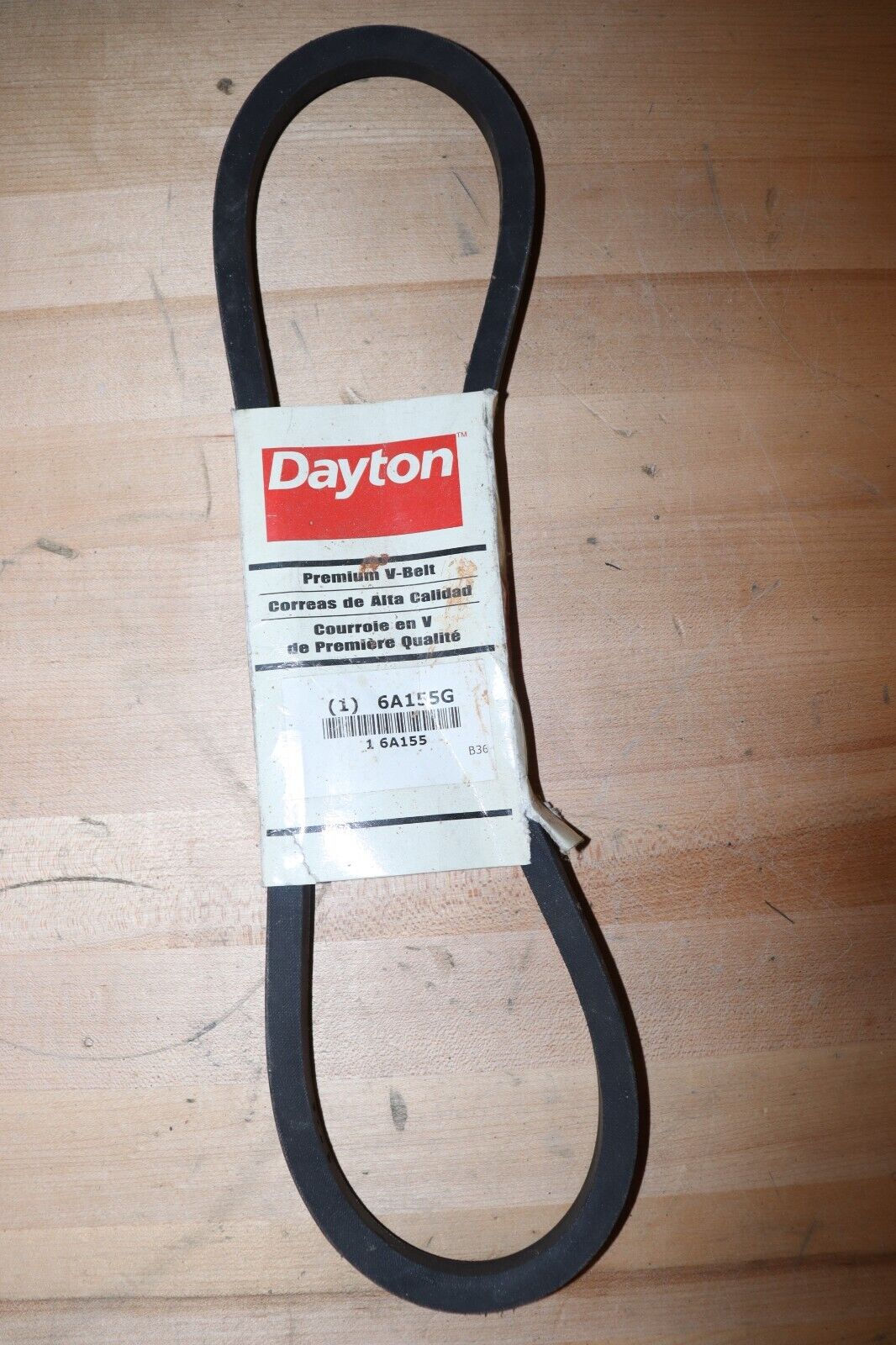 DAYTON V-Belt: 39 in Outside Lg, 21/32 in Top Wd, 13/32 in Thick, 6A155 - Northside Material Brokers